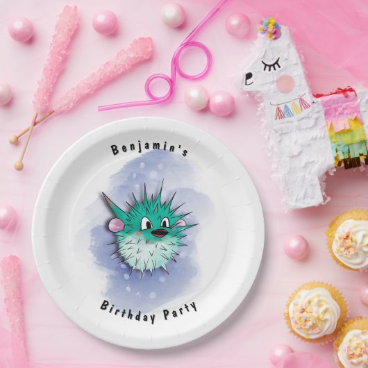 Globefish-partij Papieren Bordje (Feest)