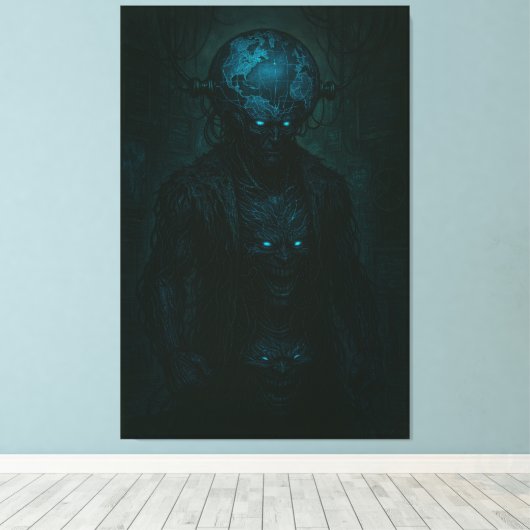 GLOBEHEAD Canvas Print (Insitu (Houten vloer))