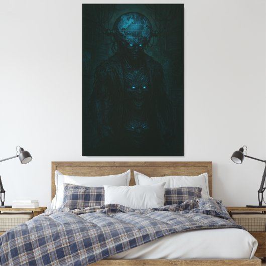 GLOBEHEAD Canvas Print (Insitu (Slaapkamer))