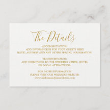 Globetrotter Glam Wedding Details Kaart