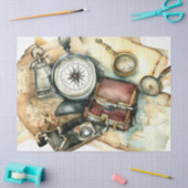 "Globetrotter's Essential: Avontuur wacht" Tissuepapier (Craft)