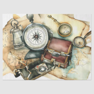 "Globetrotter's Essential: Avontuur wacht" Tissuepapier