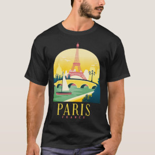 Globetrotters in Parijs Donker T-shirt