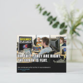 #GLOBEXIT RFE-KAART (Flat Earth 2017 Collectie) Briefkaart (Staand voorkant)