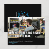 #GLOBEXIT RFE-KAART (Flat Earth 2017 Collectie) Briefkaart (Voorkant / Achterkant)