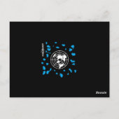 #GLOBEXIT RFE-KAART (Flat Earth 2017 Collectie) Briefkaart (Achterkant)