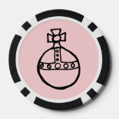 Globus Crucigar Poker Chips (Achterkant)