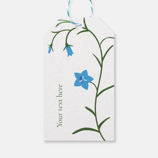 Glockenblumen Cadeaulabel (Achterkant)