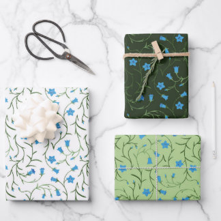 Glockenblumen Inpakpapier Vel