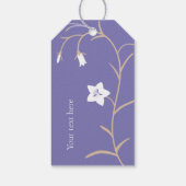 Glockenblumen, weiss. cadeaulabel (Achterkant)