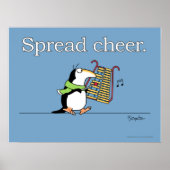 GLOCKENSPIEL PENGUIN "Spread Cheer" Sandra Boynton Poster (Voorkant)
