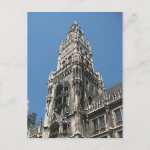 Glockenspiel Tower - München, Duitsland Briefkaart
