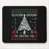 Glockin' Around The Christmas Tree Gun Owner Ugly Muismat (Voorkant)