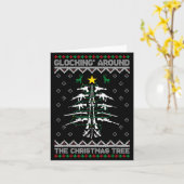 Glocking Around The Christmas Tree Ugly Christmas  Kaart (Gele Bloem)