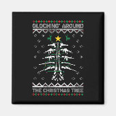 Glocking Around The Christmas Tree Ugly Christmas  Magneet (Voorkant)