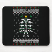 Glocking Around The Christmas Tree Ugly Christmas  Muismat (Voorkant)