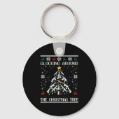 Glocking Around The Christmas Tree Ugly Christmas Sleutelhanger (Voorkant)