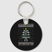 Glocking Around The Christmas Tree Ugly Christmas  Sleutelhanger (Voorkant)