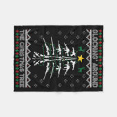 Glocking Rond de Kerstboom Lelijke Kerst- Fleece Deken (Voorkant (Horizontaal))