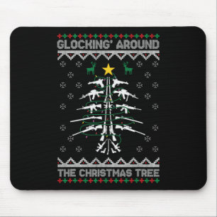 Glocking Rond de Kerstboom Lelijke Kerst- Muismat