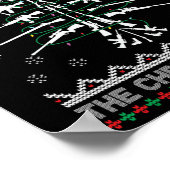 Glocking Rond de Kerstboom Lelijke Kerst-  Poster (Hoek)