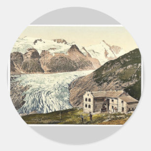 Glocknerhaus, met Pasterze en Grossglockner, auto Ronde Sticker