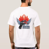 Glockracing Pistool T-shirt (Achterkant)