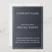 Gloden Lijst Corporate Party Invitation Kaart (Voorkant)