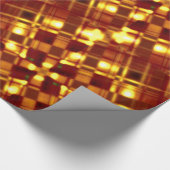 Gloden Shiny Tartan Pset, Pattern Cadeaupapier (Hoek)