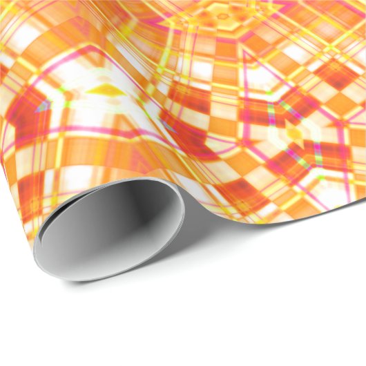 Gloden Shiny Tartan Pset, Pattern Cadeaupapier (Rol Hoek)