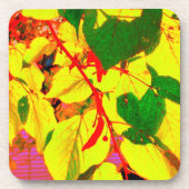 "Gloed Autumn Leaves" Cork Onderzetter set (Voorkant)