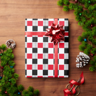 Gloed bord voor witte en rode buffels cadeaupapier