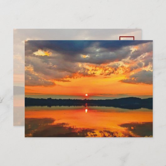 Gloed Clouds Briefkaart (Voorkant / Achterkant)