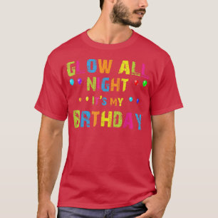Gloed de hele nacht door mijn '80s'-feest t-shirt