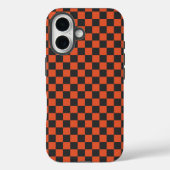 Gloed en as schaakbordpatroon Case-Mate iPhone case (Achterkant)