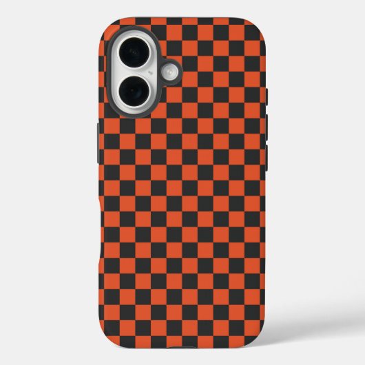 Gloed en as schaakbordpatroon Case-Mate iPhone case (Achterkant)