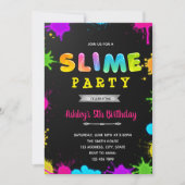 Gloed en sleepover slippartij kaart (Voorkant)