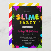 Gloed en sleepover slippartij kaart (Voorkant / Achterkant)