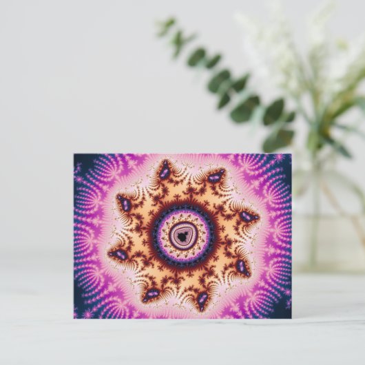 Gloed - Fractaal Briefkaart (Staand voorkant)