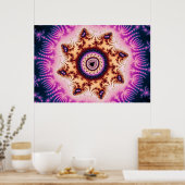 Gloed - Fractaal Poster (Keuken)