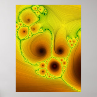 Gloed fractal 9 poster
