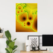 Gloed fractal 9 poster (Thuiskantoor)