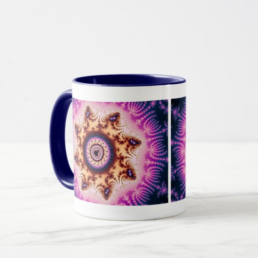 Gloed - Fractale Mok (Voorkant links)