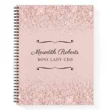 Gloed glitter baas dame CEO gepersonaliseerd