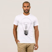 Gloed gloeilamp t-shirt (Voorkant volledig)
