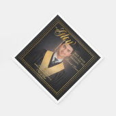 Gloed. Gouden aanraking Verheldert je toekomst. Servet (Hoek)