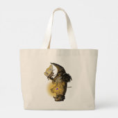 gloed grote tote bag (Achterkant)