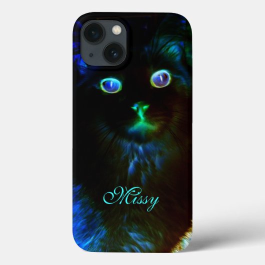 Gloed in de Dark Cat iPad-luchttas Case-Mate iPhone Case (Achterkant)