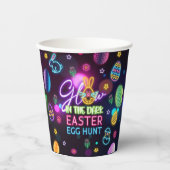 Gloed in de Dark Easter Egg Hunt Party Cups Papieren Bekers (Voorkant)