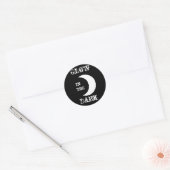 Gloed in de donker ronde sticker (Envelop)